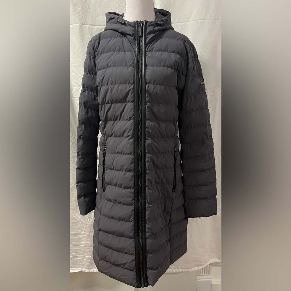 Michael Kors Charcoal long down Jacket - size small